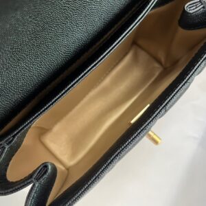 Chanel Handle Woman’s Handbags Demi Lock Gold With Leather 19cm