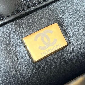 Chanel Mini Rectangular Flap With Top Handle Black 20cm