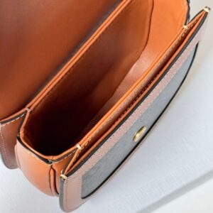 Celine Mini Handle Replica 11 Crossbody Handbag Brown Strap 15.5x11cm