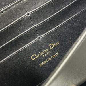 Dior Bobby Women’s Crossbody Bag Super Black Smooth Leather 21.5x12x4cm