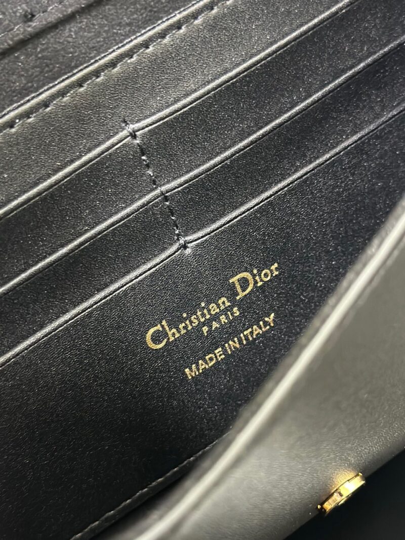 Dior Bobby Women’s Crossbody Bag Super Black Smooth Leather 21.5x12x4cm