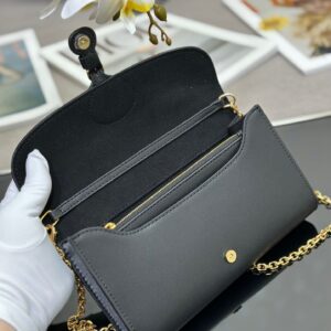 Dior Bobby Women’s Crossbody Bag Super Black Smooth Leather 21.5x12x4cm