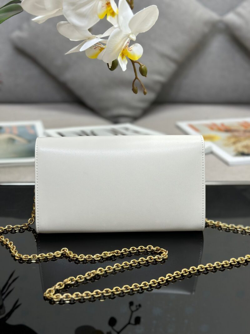 Dior Bobby Women’s Crossbody Bag Super White Smooth Leather 21.5x12x4cm