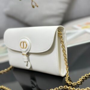 Dior Bobby Women’s Crossbody Bag Super White Smooth Leather 21.5x12x4cm