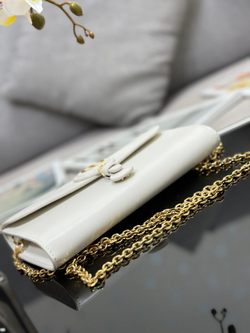 Dior Bobby Women’s Crossbody Bag Super White Smooth Leather 21.5x12x4cm