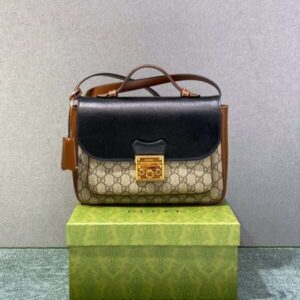 Tui-Gucci-Padlock-Handle-Rep-11-Cao-Cap-Hoa-Tiet-Truyen-Thong-28cm-6-600x600-1 Gucci Handle Women’s Cowhide Handbag with GC Like Auth Logo Pattern 25x21cm
