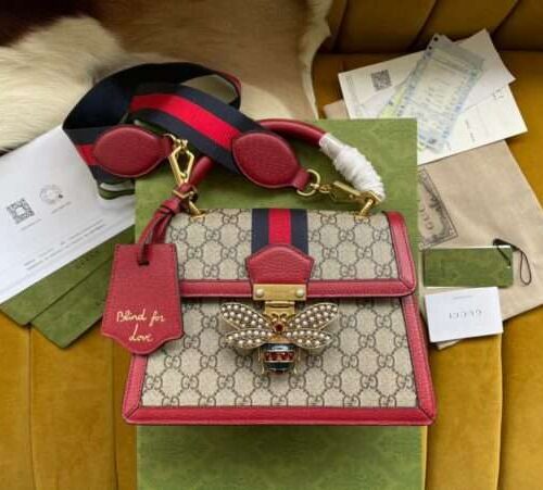 Tui-Gucci-Queen-Margarnet-Like-Auth-Hoa-Tiet-Monogram-25.5x17-1-600x451-1 Gucci Queen Margarnet Bag Like Auth Monogram Pattern 25.5×17.5cm