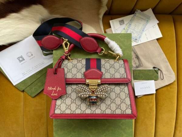 Tui-Gucci-Queen-Margarnet-Like-Auth-Hoa-Tiet-Monogram-25.5x17-1-600x451-1 Gucci Queen Margarnet Bag Like Auth Monogram Pattern 25.5×17.5cm