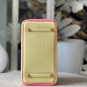 Hermes Birkin 30 Yellow/Rose Pink Togo Leather Gold Hardware