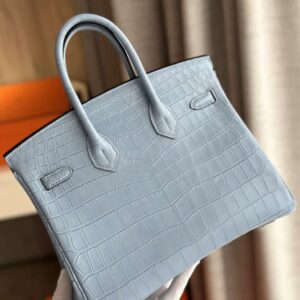 Hermes Birkin Like Auth Hand Sewing Imported Leather Handbags 25cm