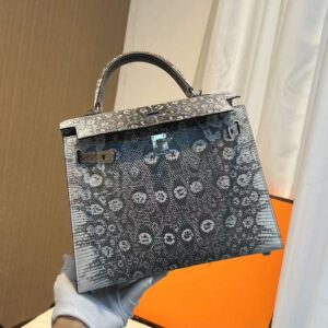 Hermes Kelly 25 Genuine Lizard Leather