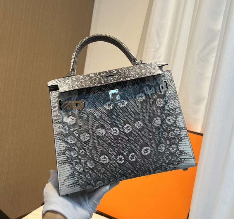 Hermes Kelly 25 Genuine Lizard Leather