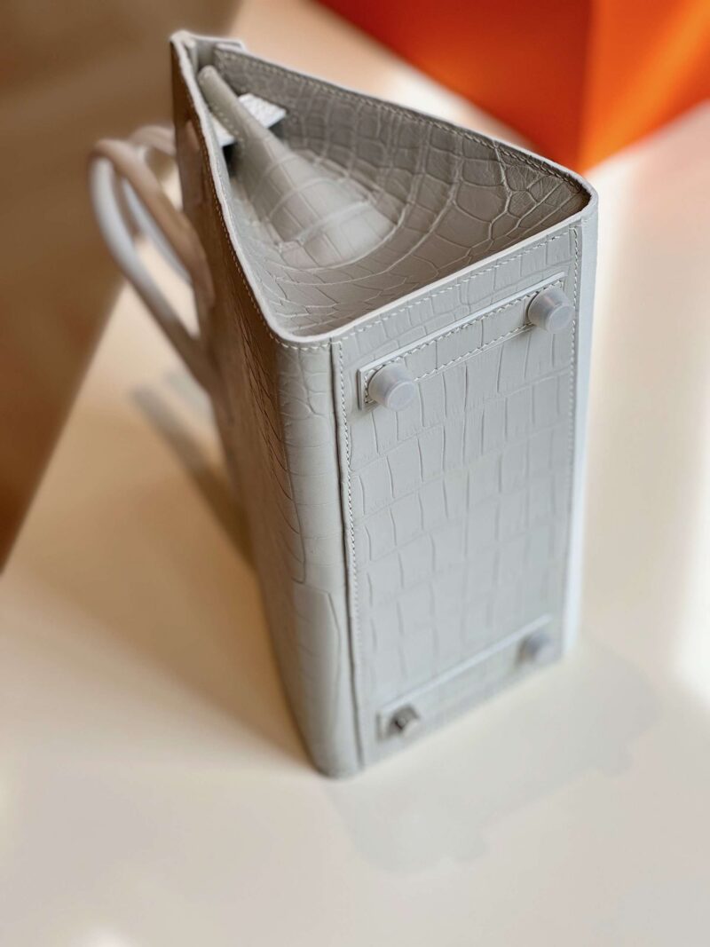 Hermès Birkin 20 Sellier Faubourg House White Snow Palladium Hardware