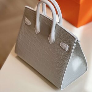 Hermès Birkin 20 Sellier Faubourg House White Snow Palladium Hardware
