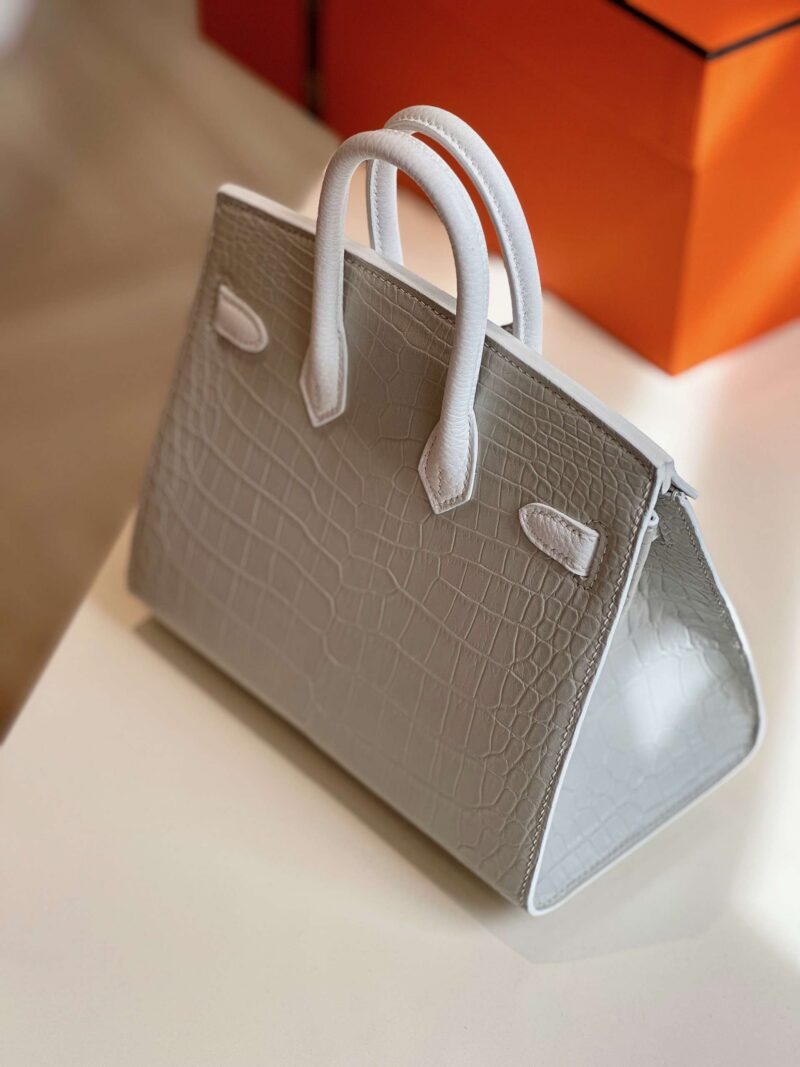 Hermès Birkin 20 Sellier Faubourg House White Snow Palladium Hardware