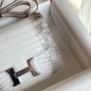 Hermes Constance 19 Himalaya Genuine Crocodile Leather Palladium Hardware