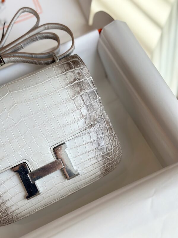 Hermes Constance 19 Himalaya Genuine Crocodile Leather Palladium Hardware