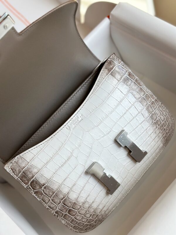 Hermes Constance 19 Himalaya Genuine Crocodile Leather Palladium Hardware