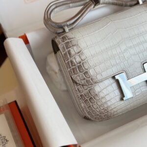 Hermes Constance 19 Himalaya Genuine Crocodile Leather Palladium Hardware