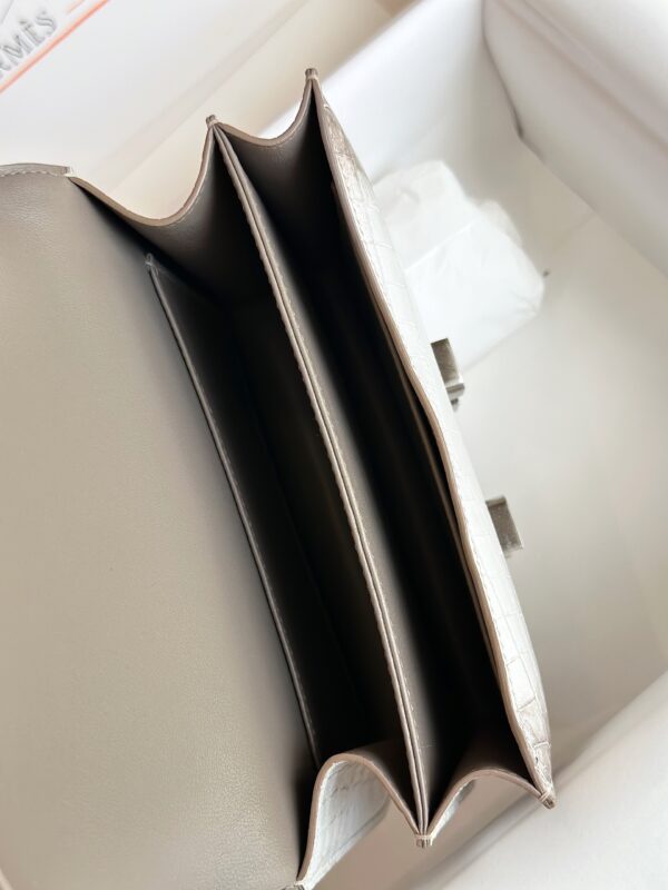 Hermes Constance 19 Himalaya Genuine Crocodile Leather Palladium Hardware