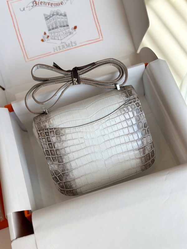 Hermes Constance 19 Himalaya Genuine Crocodile Leather Palladium Hardware