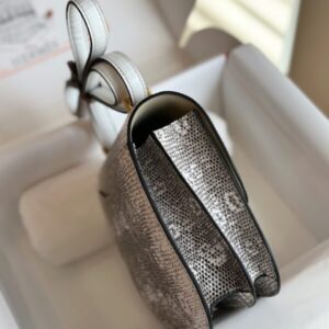 Hermes Constance 19 Omber Genuine Lizard Leather  Palladium Hardware