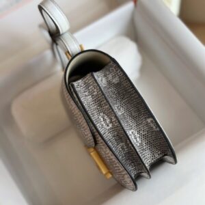 Hermes Constance 19 Omber Genuine Lizard Leather  Palladium Hardware