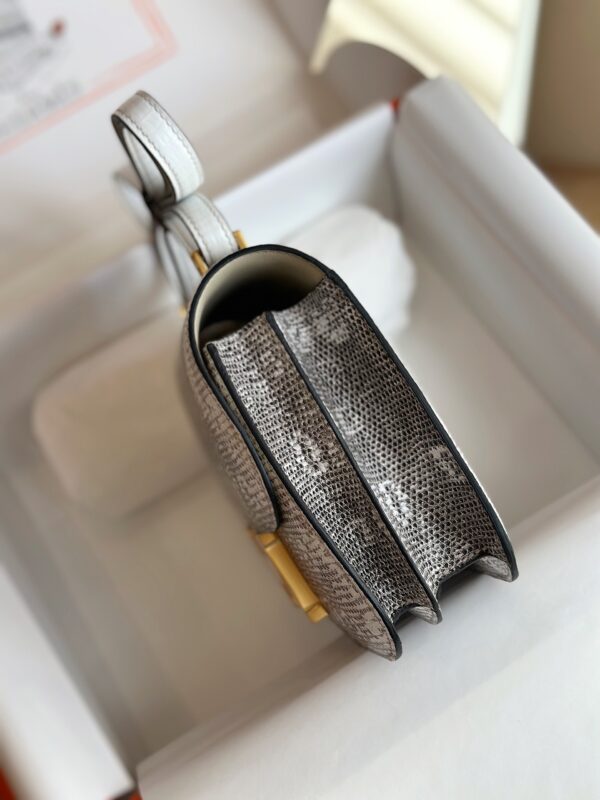 Hermes Constance 19 Omber Genuine Lizard Leather  Palladium Hardware