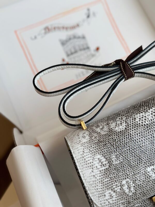 Hermes Constance 19 Omber Genuine Lizard Leather  Palladium Hardware