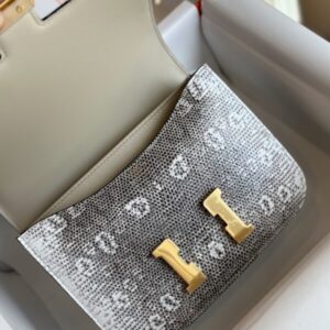 Hermes Constance 19 Omber Genuine Lizard Leather  Palladium Hardware