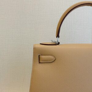 Hermes Kelly 28 Epsom Brown Palladium Hardware
