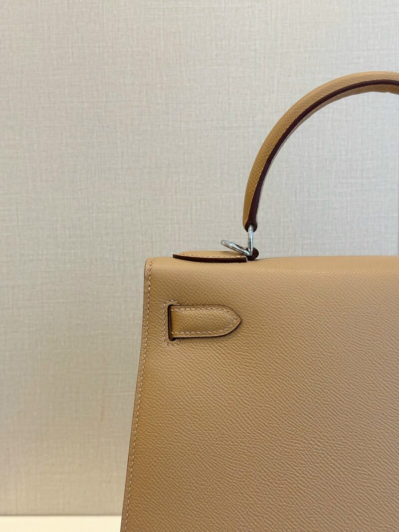 Hermes Kelly 28 Epsom Brown Palladium Hardware