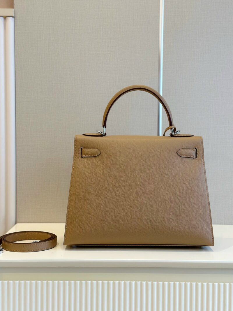 Hermes Kelly 28 Epsom Brown Palladium Hardware