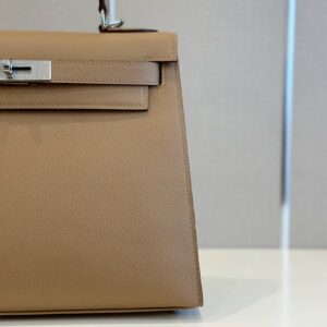 Hermes Kelly 28 Epsom Brown Palladium Hardware
