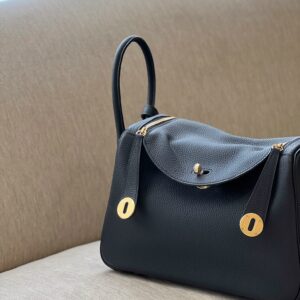 Hermes Lindy 26 Black Gold Hardware