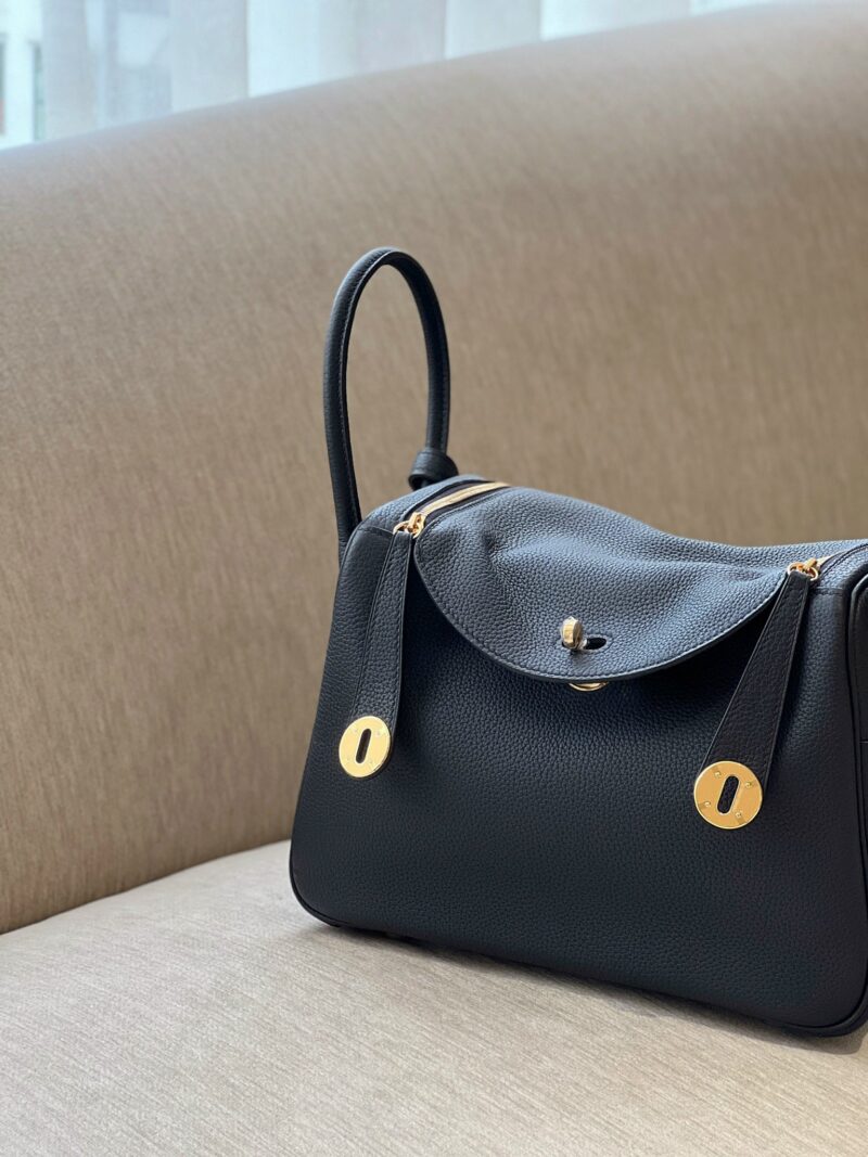 Hermes Lindy 26 Black Gold Hardware