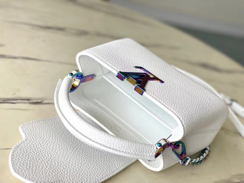 Louis Vuitton LV Capucines Lock Rainbow Handbags 21cm