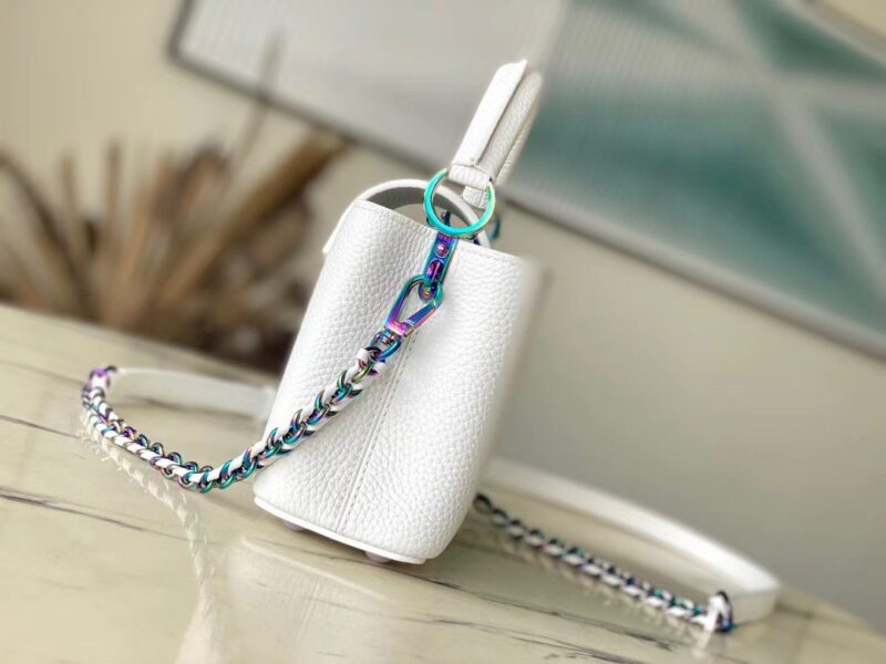 Louis Vuitton LV Capucines Lock Rainbow Handbags 21cm