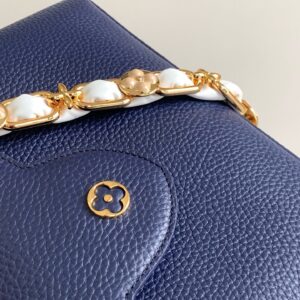 Louis Vuitton LV Capucines BB Woman’ Like Auth Navy Blue Handbags 27x18x9cm