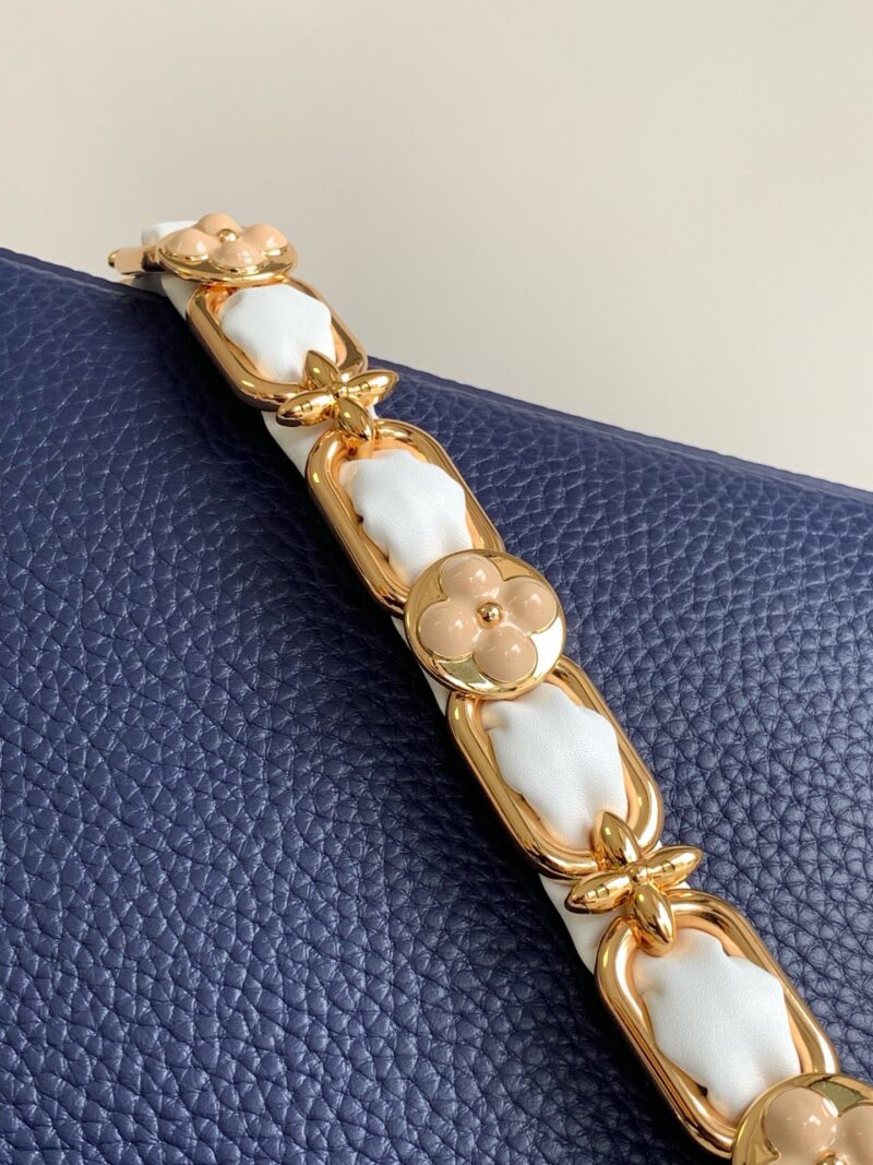 Louis Vuitton LV Capucines BB Woman’ Like Auth Navy Blue Handbags 27x18x9cm