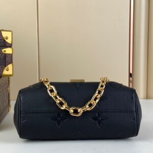 Louis Vuitton LV Favorite Replica Black Handbags 24x14cm