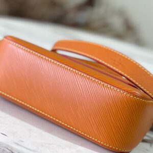 Louis Vuitton LV Marellini EPI Lock Silver Orange Handbags 20cm