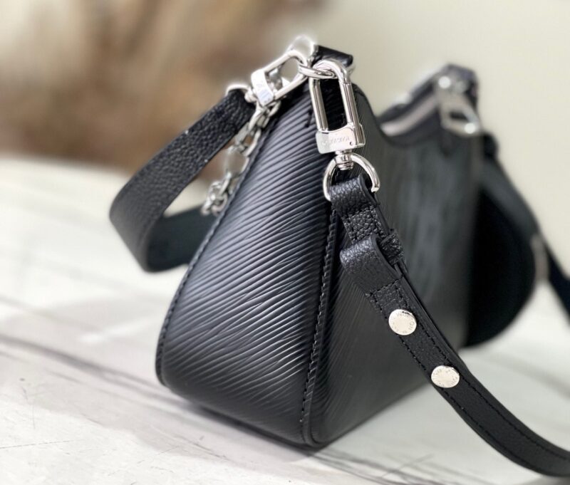 Louis Vuitton LV Marellini EPI Black Handbags 20cm