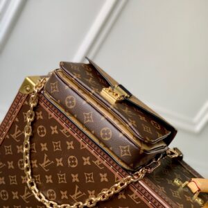 Louis Vuitton LV Metis Mini Monogram Like Auth Handbags 21.5×13.5x6cm
