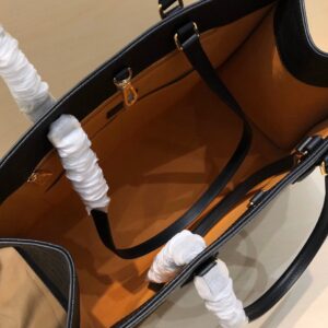 Louis Vuitton LV On The Go PM Tote Bag Replica 1:1 Black Handbags 35cm