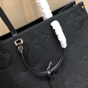 Louis Vuitton LV On The Go PM Tote Bag Replica 1:1 Black Handbags 35cm