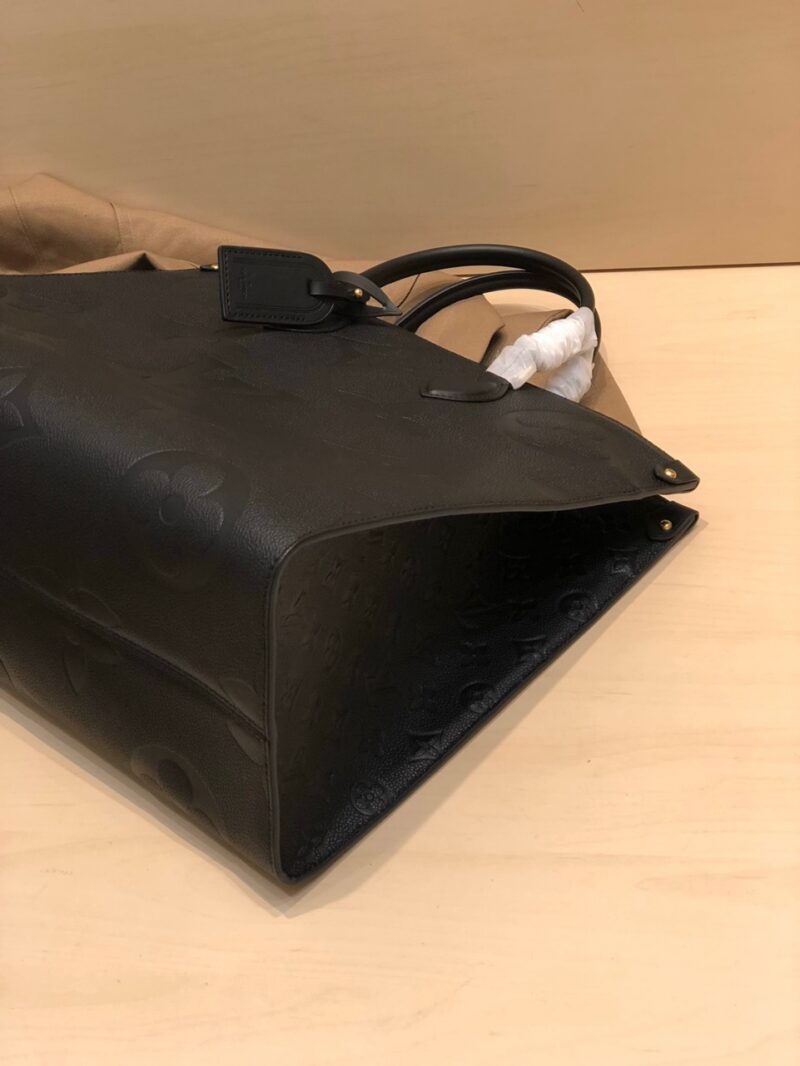 Louis Vuitton LV On The Go PM Tote Bag Replica 1:1 Black Handbags 35cm