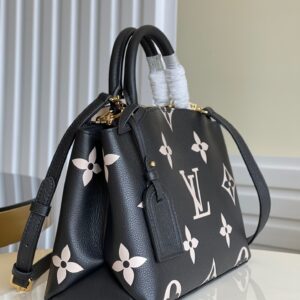 Louis Vuitton LV Petit Palais Da Bicolor Monogram Empreinte Handbags 29x18cm