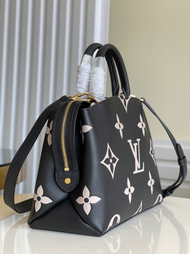 Louis Vuitton LV Petit Palais Da Bicolor Monogram Empreinte Handbags 29x18cm