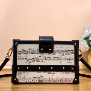 Louis Vuitton LV Petite Musical Pattern Like Auth Handbags 20×12.5x5cm